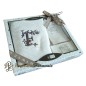 Personalisierte Geschenkbox Initiale F, Gästetuch, Seifenschale, Seife Personalisierte Geschenkbox Initiale F, Gästetuch, Seifenschale, Seife