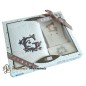 Personalisierte Geschenkbox Initiale G, Gästetuch, Seifenschale, Seife Personalisierte Geschenkbox Initiale G, Gästetuch, Seifenschale, Seife