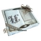 Cofanetto Regalo Personalizzato Iniziale H, Asciugamano Ospiti, Porta Sapone, Sapone Cofanetto Regalo Personalizzato Iniziale H, Asciugamano Ospiti, Porta Sapone, Sapone
