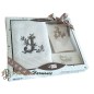 Personalisierte Geschenkbox, Initiale J, Gästetuch, Seifenschale, Seife