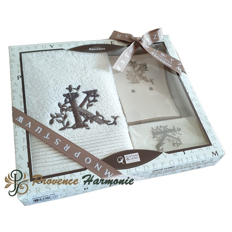 COFFRET CADEAU PERSONNALISÉ INITIALE LETTRE K