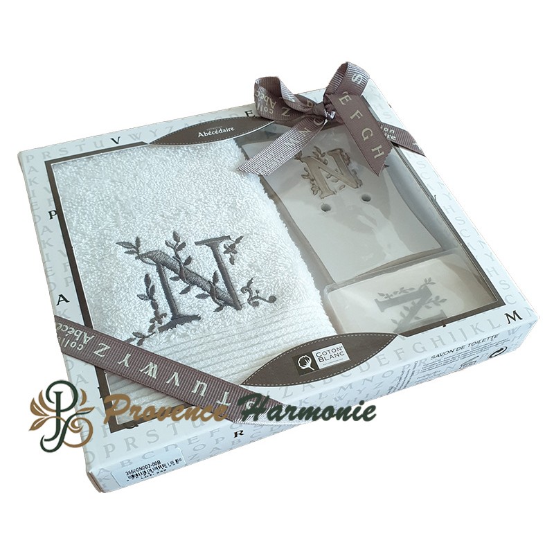 CAJA DE REGALO LETRA INICIAL N PERSONALIZADA