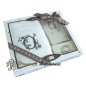 Cofanetto Regalo Personalizzato Iniziale O, Asciugamano Ospiti, Porta Sapone, Sapone Cofanetto Regalo Personalizzato Iniziale O, Asciugamano Ospiti, Porta Sapone, Sapone
