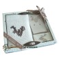 Estuche de Regalo Personalizado Inicial W, Toalla de Invitado, Jabonera, Jabón