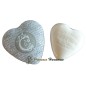 Heart-shaped decorative box with letter C and donkey milk soap Heart-shaped decorative box with letter C and donkey milk soap
