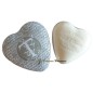 Heart-shaped box with letter T and donkey milk soap