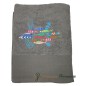 DRAP DE BAIN QUARTZ BRODÉ DANSE DES SARDINES