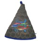 Round Terry Towel Quartz Embroidered Sardine Dance Round Terry Towel Quartz Embroidered Sardine Dance