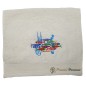 ECRU EMBROIDERED GUEST TOWEL DANCE OF SARDINES