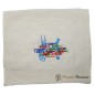 Ecru Guest Towel Embroidered Sardine Dance