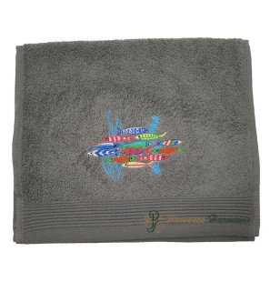 Serviette d’Invité Quartz Brodée Danse des Sardines