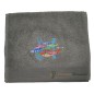 SARDINE DANCE EMBROIDERED QUARTZ GUEST TOWEL