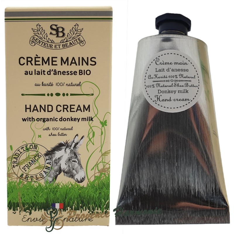 Crema mani al latte d'asina Bio 75 ml Un été en Provence Envie de Nature