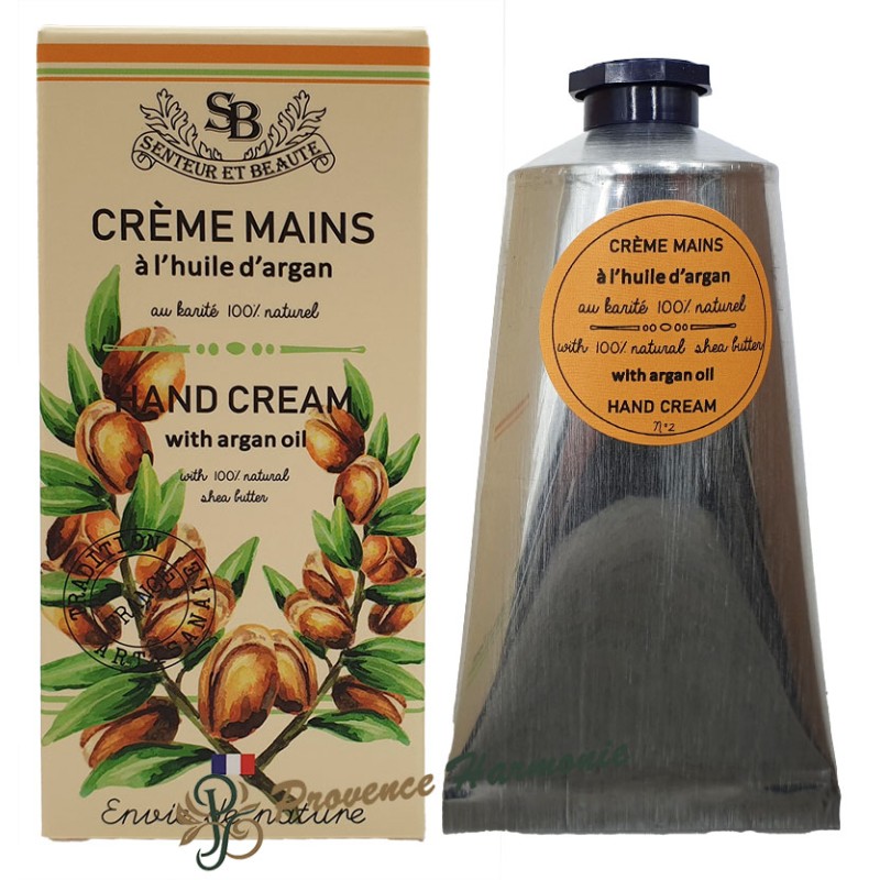 Crème mains à l'huile d'argan 75 ml Un été en Provence Envie de Nature