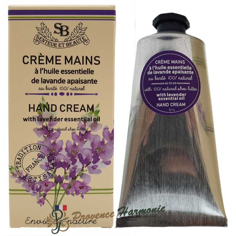 Crema de manos con aceite esencial de lavanda 75 ml Un été en Provence Envie de Nature