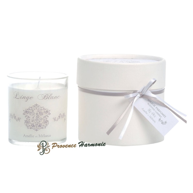 Linge Blanc Scented Candle Amélie et Mélanie Lothantique