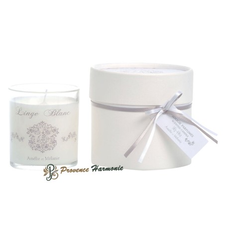 Linge Blanc Scented Candle Amélie et Mélanie Lothantique