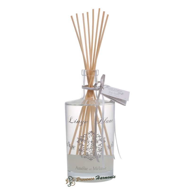 Linge Blanc Reed Diffuser Sticks Amélie et Mélanie Lothantique