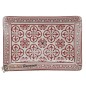 Porte-savon rectangle Fleurs de lys couleur rouge