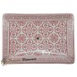 Porte-savon rectangle Fleurs de lys couleur rose