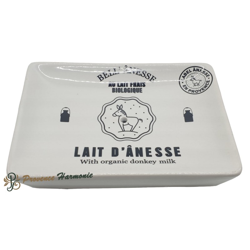 Portasapone rettangolare Latte d’asina Portasapone rettangolare Latte d’asina