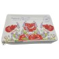 Lavender and poppy rectangle soap dish