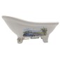 Soap dish antique bath Lavender field blue car