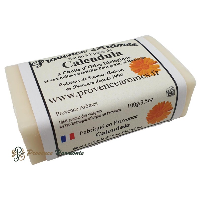 Sapone alla calendula con olio d'oliva biologico