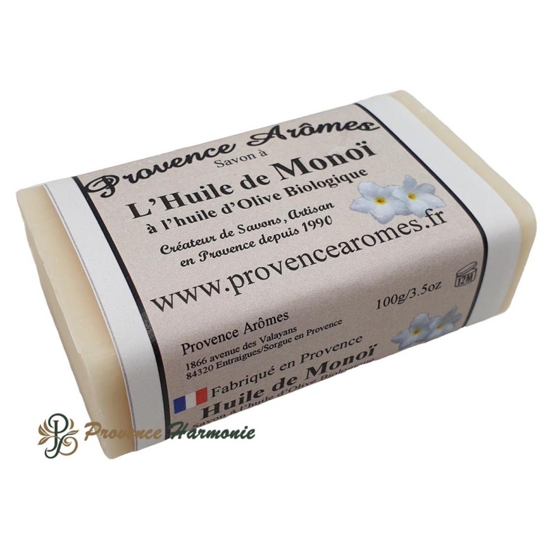 Savon à l'huile de Monoï et huile d'olive Bio