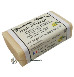 Savon à l'huile d'Onagre, romarin, géranium, lavande, et huile d'olive Bio