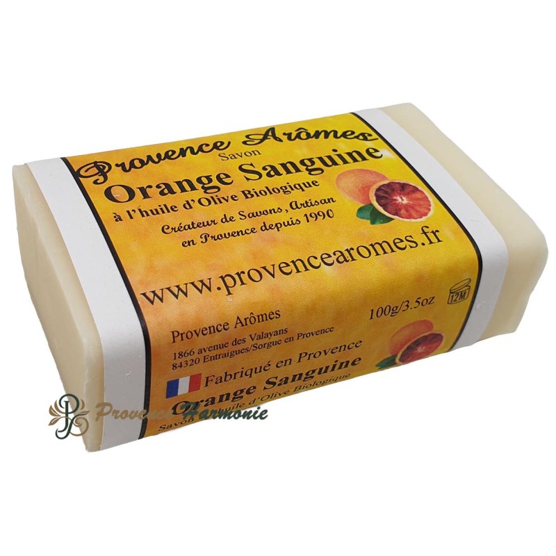 Jabón de Naranja Sanguina con Aceite de Oliva Ecológico