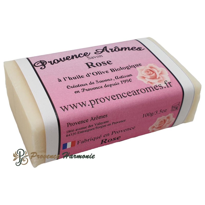 Sapone alla ROSA con olio d'oliva biologico