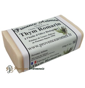 Thyme Rosemary Soap with organic olive oil