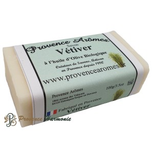 Savon Vétivers à l'huile d'olive Bio