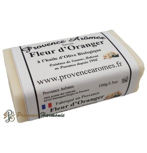 Sapone ai fiori d'arancio con olio d'oliva biologico